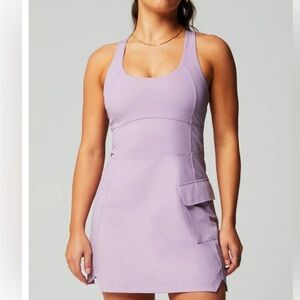 FABLETICS One Cargo Grape Taffy Sports Athletic Tennis Dress - L